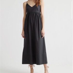 Quince Navy Maxi Dress